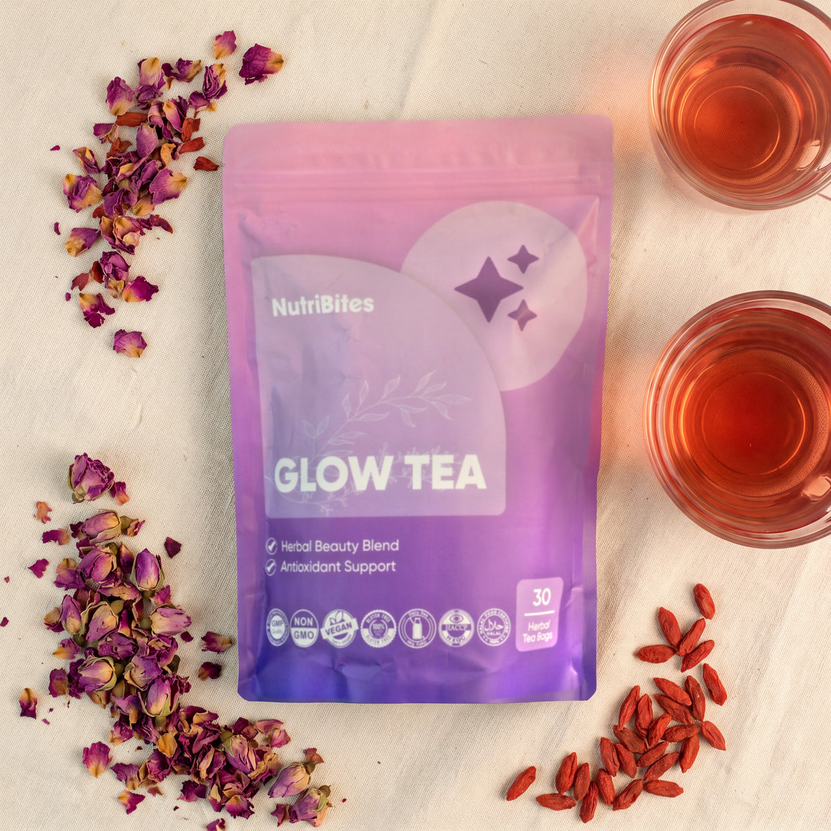 Herbal Tea – Goji, Mulberry Leaf & Rose