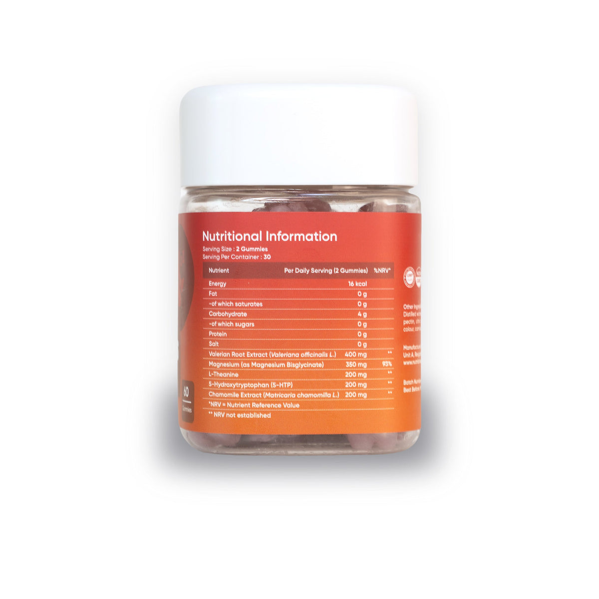 Sleep Gummies – nutritional information