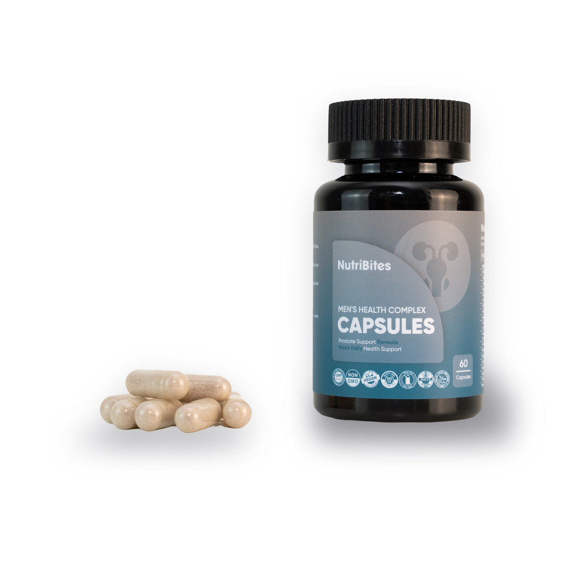 Men's Multinutrient Capsules with Zinc & Selenium – with contents